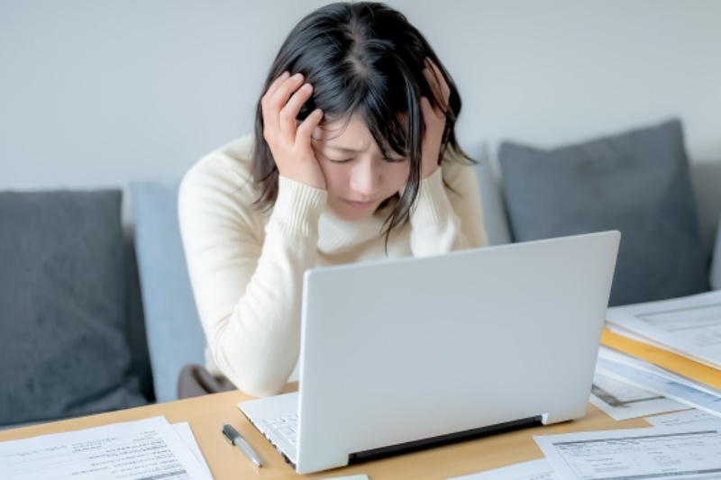 弁護士_DF悩む女性_